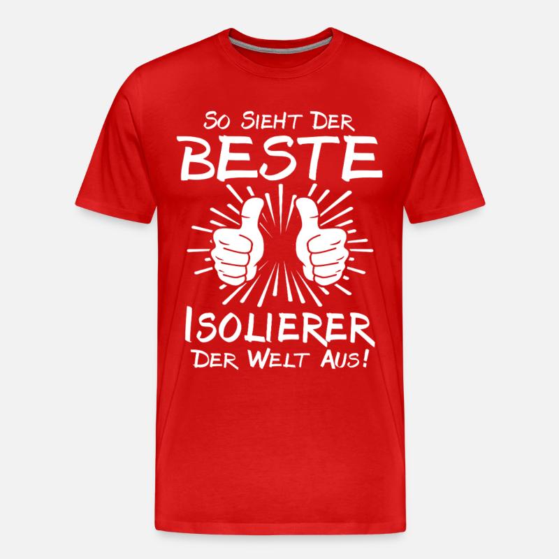 Bester Isolierer - Männer Premium Bio T-Shirt - Rot