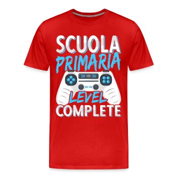 Primary School Diploma Elementary School 2026 - Men's Premium Organic T-Shirt - red - Front - Damien (186cm)