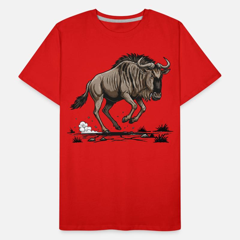 Gnu-Lauf Männer Premium Bio T-Shirt