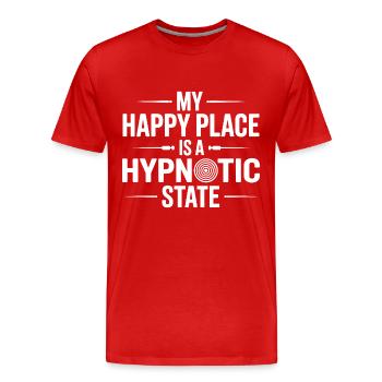Zertifizierter Spezialist für klinische therapeutische Trance - Männer Premium Bio T-Shirt - Rot - Vorne - Damien (186cm)
