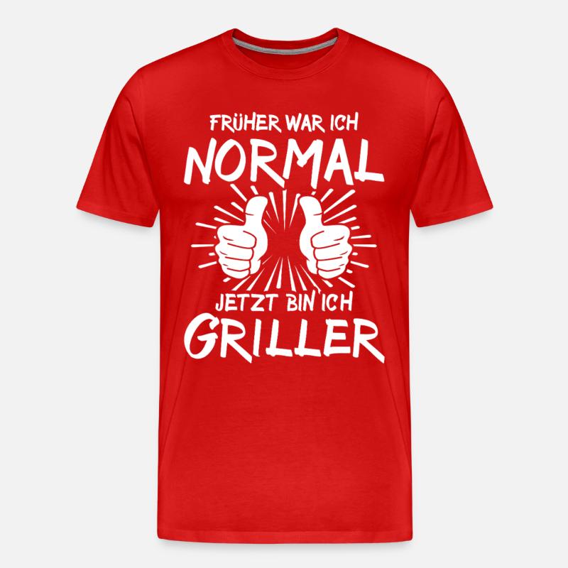 Griller - Männer Premium Bio T-Shirt - Rot
