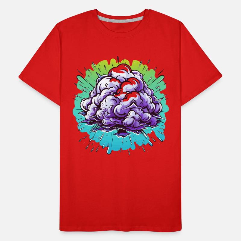 Explosion de la Boule de Brume Violette T-shirt bio Premium Homme