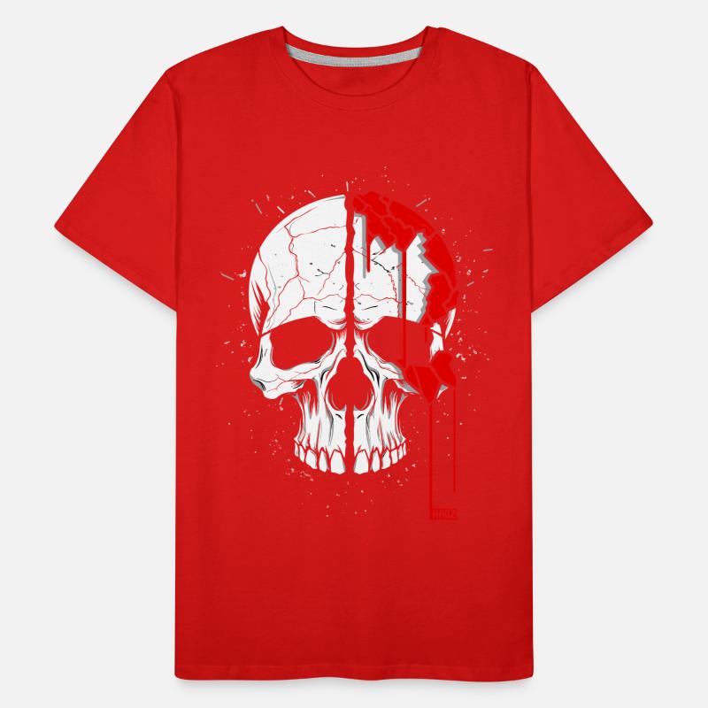 Crâne à effet cool T-shirt bio Premium Homme