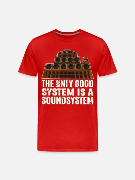 Sound System Reggae - T-shirt bio Premium Homme - rouge