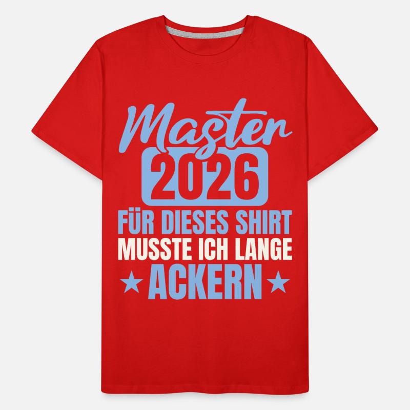 Master 2026 Passed Studies Graduation Gift Men's Premium Organic T-Shirt