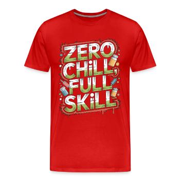 Hospital Pharmacist Zero Chill Full Skill Clinical - Männer Premium Bio T-Shirt - Rot - Vorne - Damien (186cm)