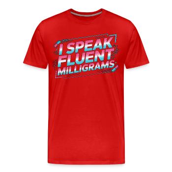 Hospital Pharmacist I Speak Fluent Pharmaceutical - Männer Premium Bio T-Shirt - Rot - Vorne - Damien (186cm)