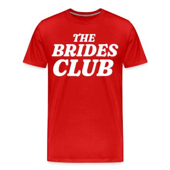 Le Club des Mariées - T-shirt bio Premium Homme - rouge - Devant - Damien (186cm)