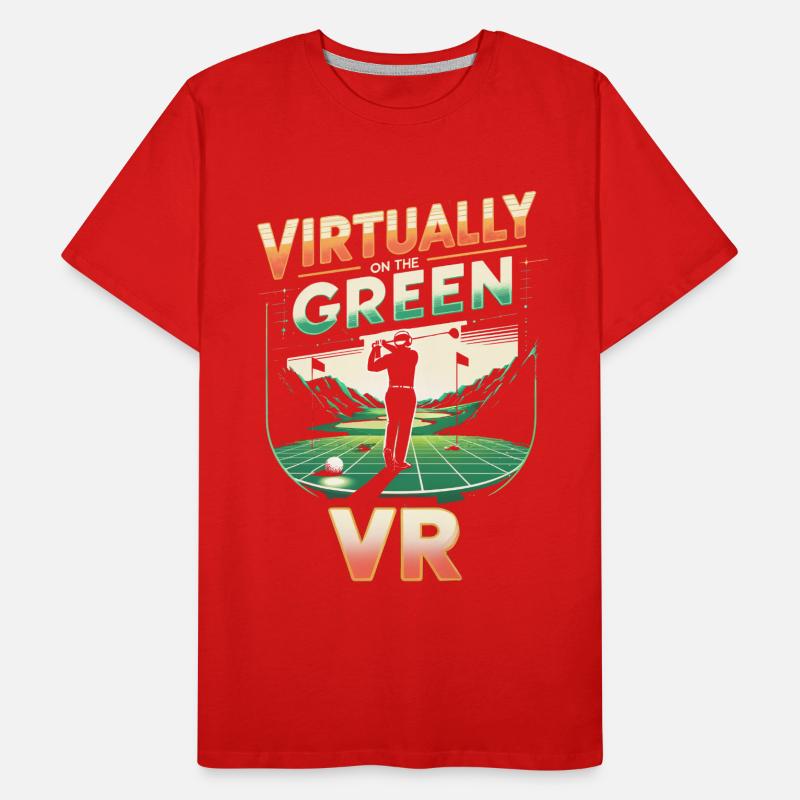 Simulateur de golf T-shirt bio Premium Homme