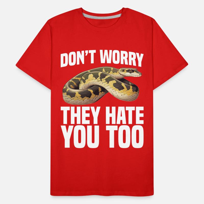  Python Owner Snake Terrarium Reptile Hide Burmese Men's Premium Organic T-Shirt