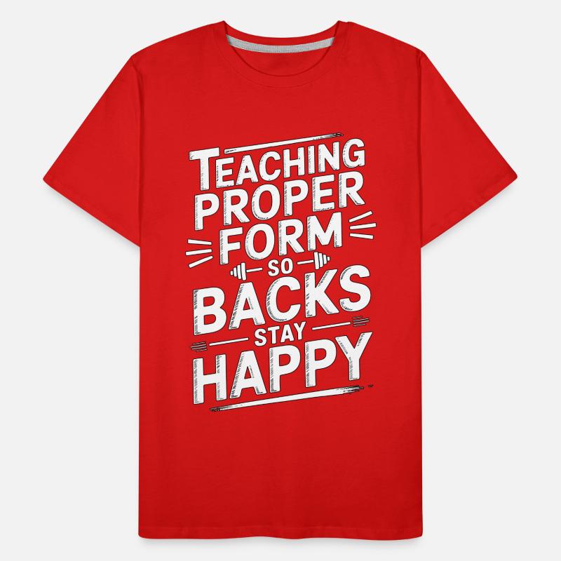 PT Educator Teaching Proper Form Movement Therapy Men's Premium Organic T-Shirt