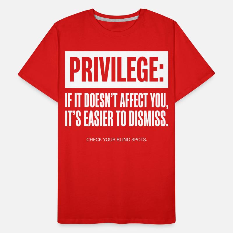 Devis de privilège : vérifiez vos angles morts T-shirt bio Premium Homme