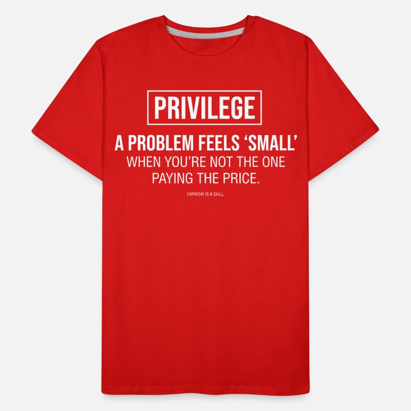 Empathy Statement Typography Men's Premium Organic T-Shirt