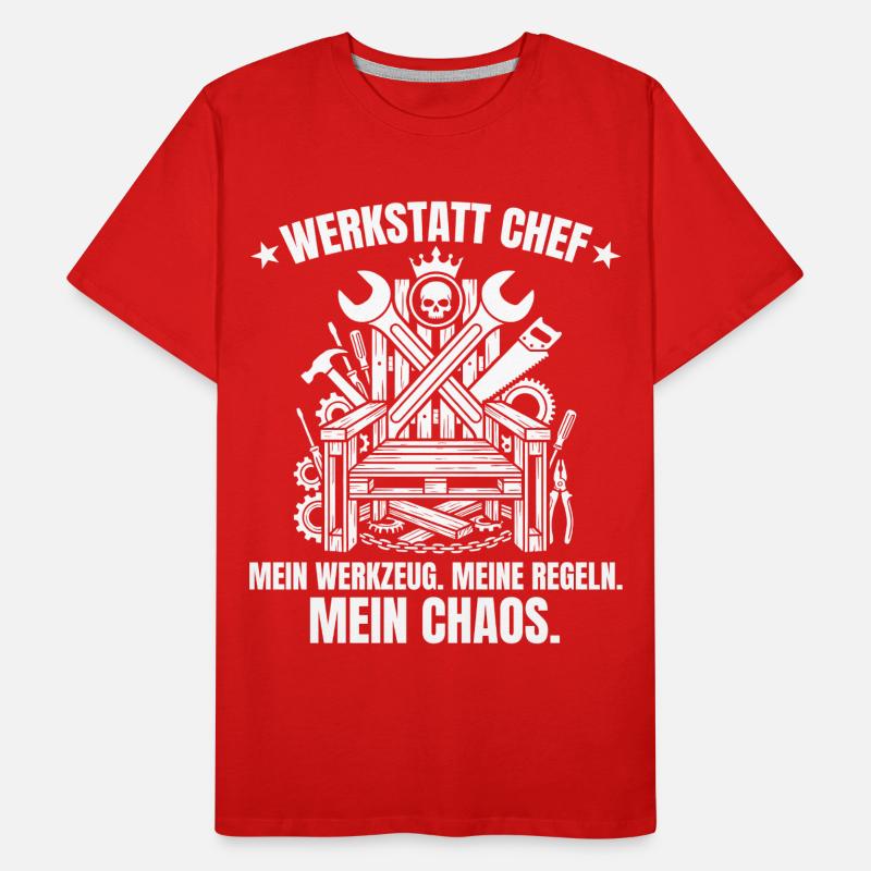 Werkstatt Chef: My tools, my rules! Men's Premium Organic T-Shirt