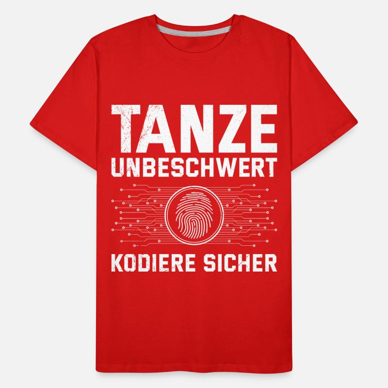 Codeur scientifique DANSE SANS SOUCI, CODE EN TOUTE SÉCURITÉ T-shirt bio Premium Homme
