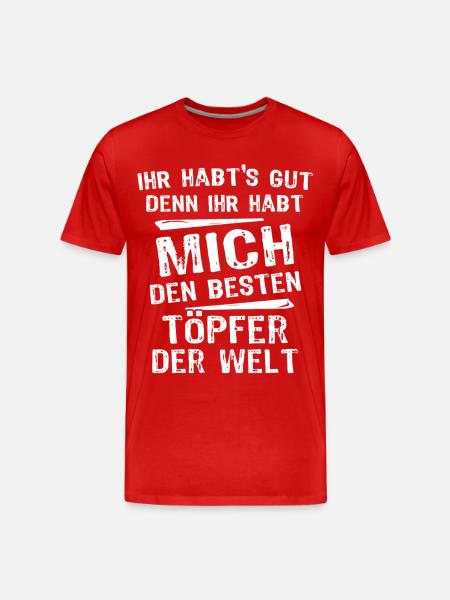 potier - T-shirt bio Premium Homme - rouge