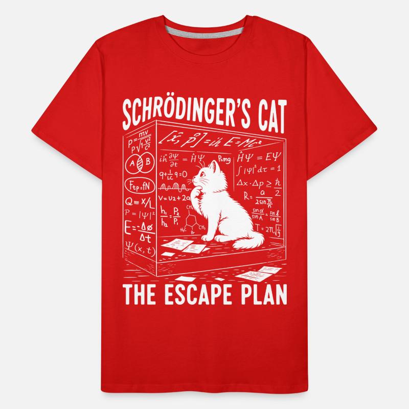 Le Chat de Schrödinger Le Plan d’évasion T-shirt bio Premium Homme