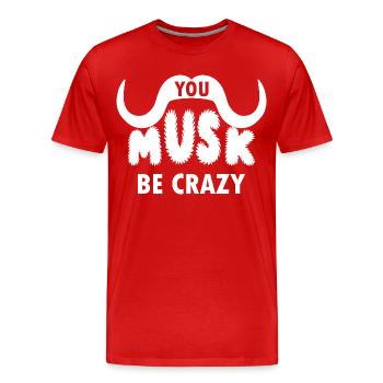 PHOTOGRAPHES BŒUFS MUSQUÉS - T-shirt bio Premium Homme - rouge - Devant - Damien (186cm)