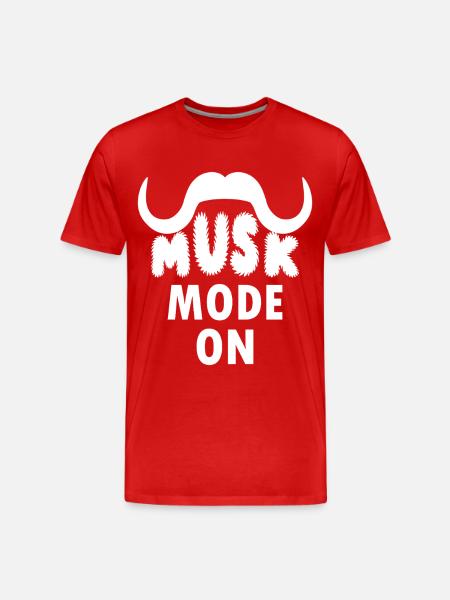 PHOTOGRAPHY MUSK OXEN - Men's Premium Organic T-Shirt - red