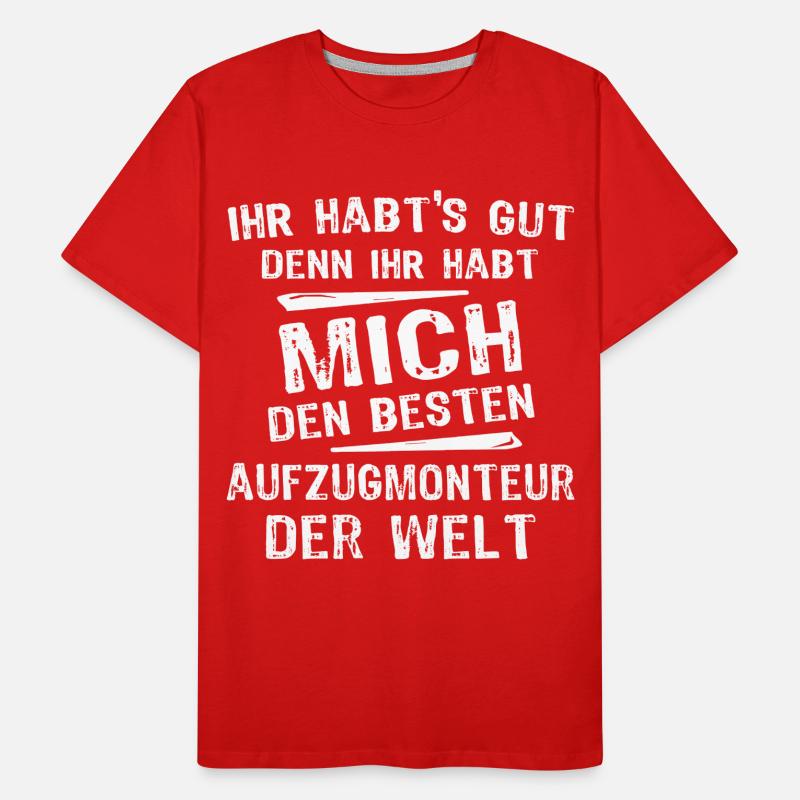 Elevator Technician Men's Premium Organic T-Shirt