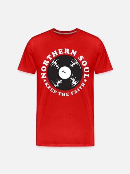Northern Soul Vintage - Men's Premium Organic T-Shirt - red