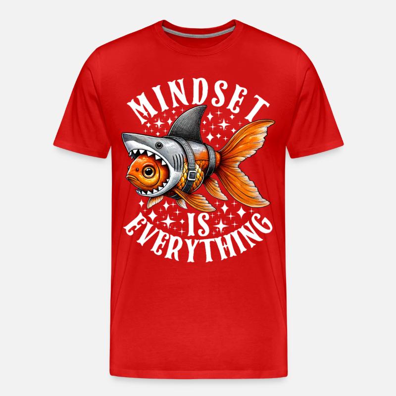 Mindset Is Everything Motivational Inspirational - Männer Premium Bio T-Shirt - Rot