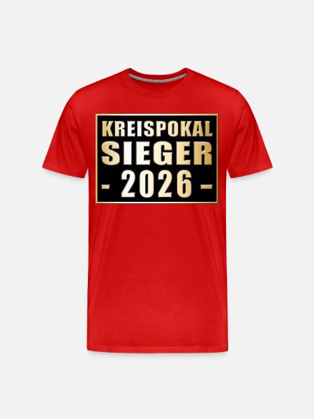 District Cup Winner 2026 - Men's Premium Organic T-Shirt - red