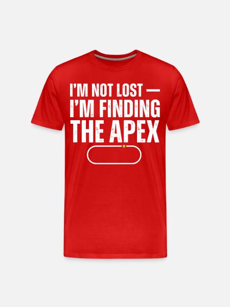 Don't get lost find the summit - Men's Premium Organic T-Shirt - red