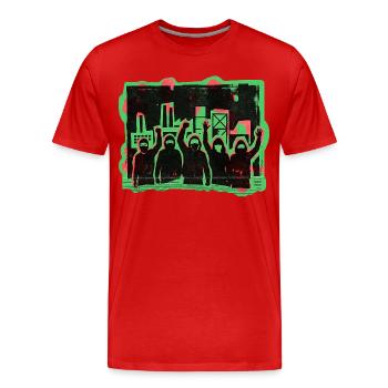 Demo Gleichberechtigung Toleranz - Männer Premium Bio T-Shirt - Rot - Vorne - Damien (186cm)
