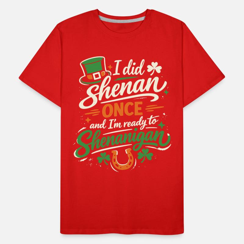 Ready in front of shenanigans | St. Patrick's Day Men's Premium Organic T-Shirt