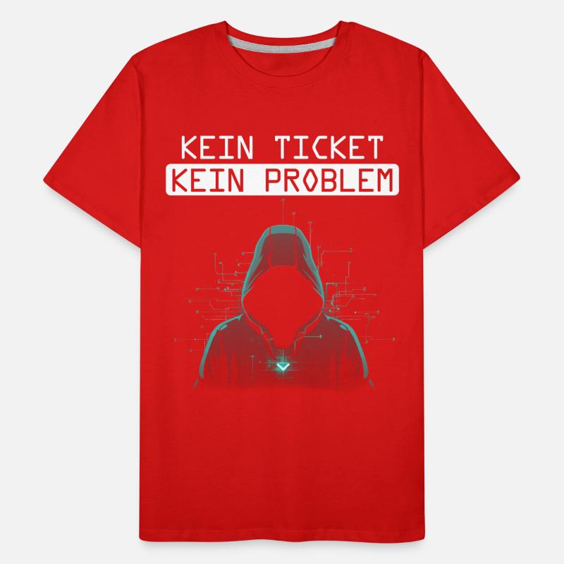 Computer Science NO TICKET NO PROBLEM FUNNY Men's Premium Organic T-Shirt