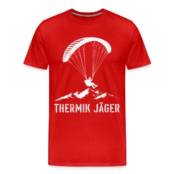 Paraglider THERMIK JÄGER Paraglide Funny - T-shirt bio Premium Homme - rouge - Devant - Damien (186cm)