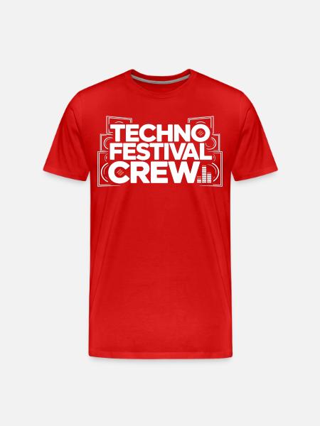 Techno Festival Crew – Techo Party Outfit - Men's Premium Organic T-Shirt - red