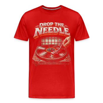 Disques vinyles de collection Vinyl Vinyl Collections - T-shirt bio Premium Homme - rouge - Devant - Damien (186cm)