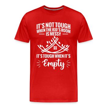  Empty Nest Parents Leaving for College Empty - Men's Premium Organic T-Shirt - red - Front - Damien (186cm)