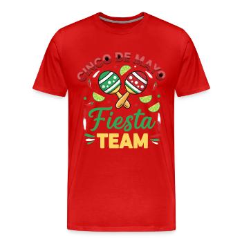 Cinco de Mayo Fiesta - T-shirt bio Premium Homme - rouge - Devant - Damien (186cm)