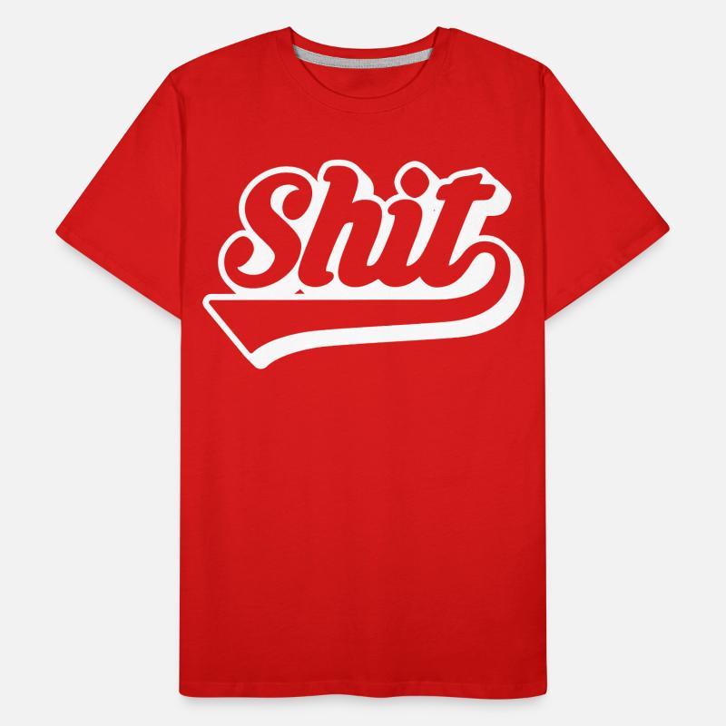 Merde Rétro Script T-shirt bio Premium Homme