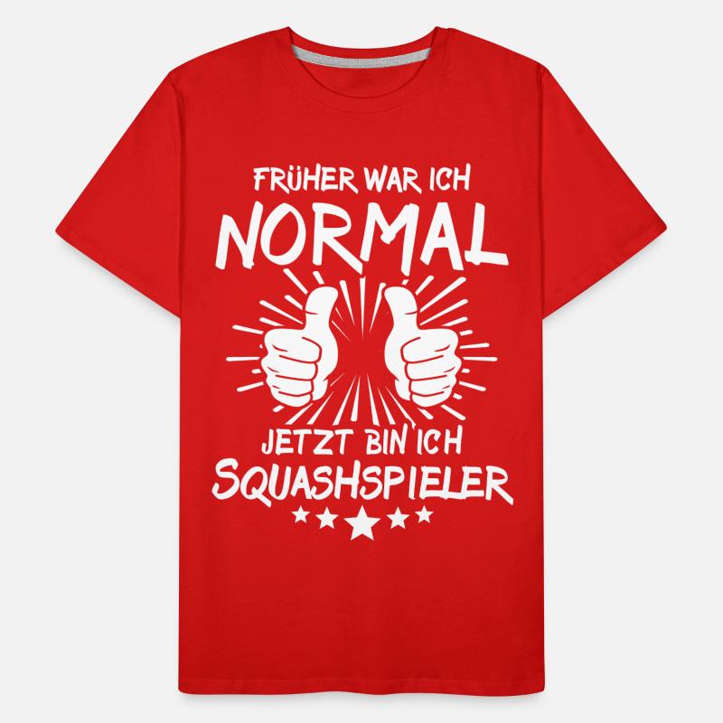 Squashspieler Männer Premium Bio T-Shirt