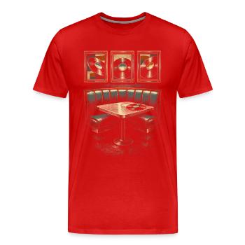 Disques vinyles de collection Vinyl Vinyl Collections - T-shirt bio Premium Homme - rouge - Devant - Damien (186cm)