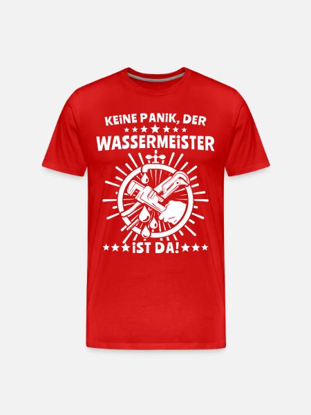 Wassermeister - Männer Premium Bio T-Shirt - Rot