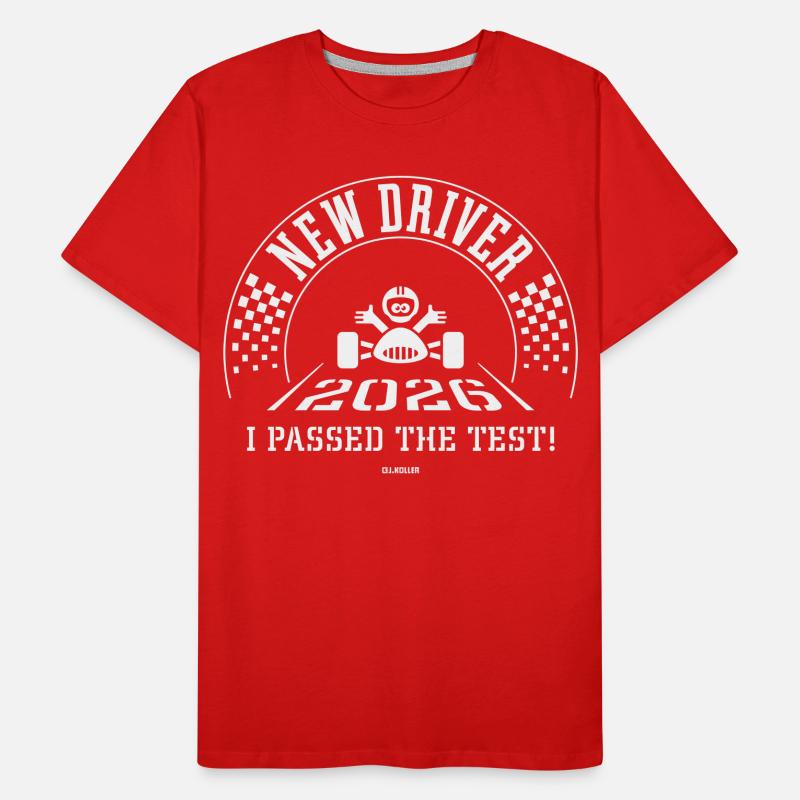 New Driver 2026 – I Passed The Test! (White) Men's Premium Organic T-Shirt