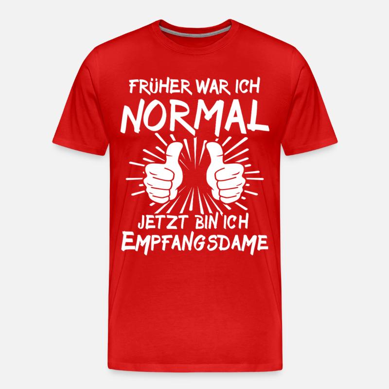 Beste Empfangsdame - Männer Premium Bio T-Shirt - Rot