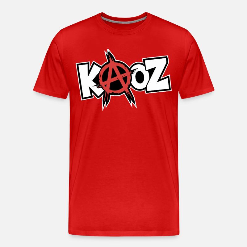 Kool KAOZ Anarchy Graffiti - Men's Premium Organic T-Shirt - red