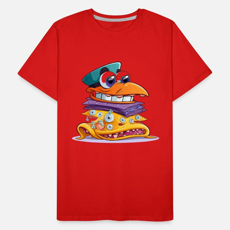 Sandwich MonsterStack coloré T-shirt bio Premium Homme