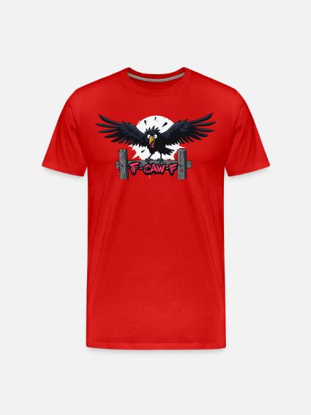 F-Caw-F Graffiti Raven Appearance - Men's Premium Organic T-Shirt - red
