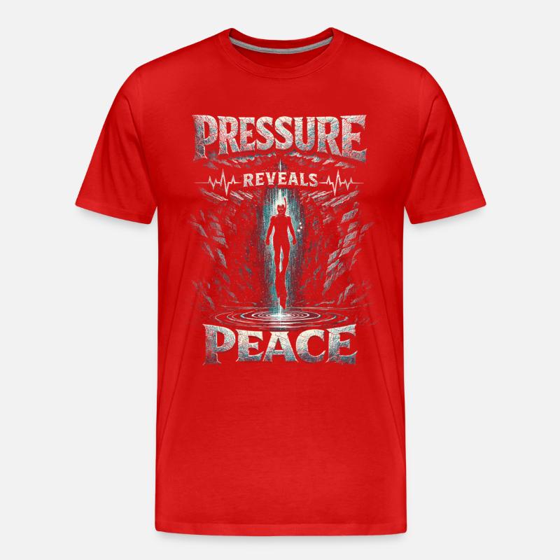 Apnoetauchen Freitauchen - Männer Premium Bio T-Shirt - Rot