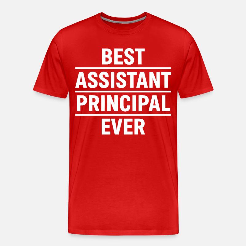 Best Assistant Principal Ever - Männer Premium Bio T-Shirt - Rot