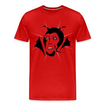Diable / Teufel - T-shirt bio Premium Homme - rouge - Devant - Damien (186cm)