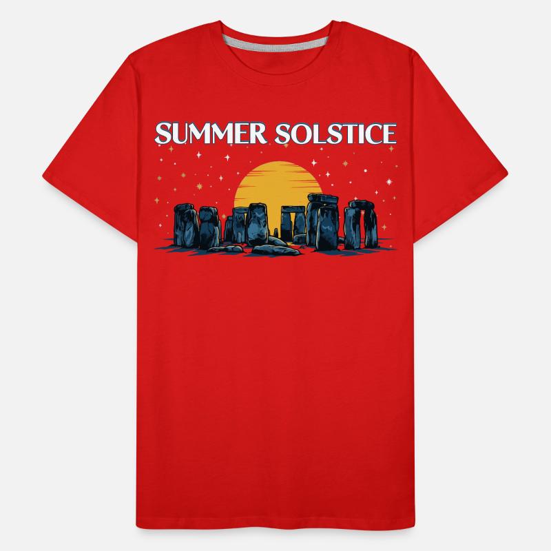 Litha Pagan Summer Solstice Midsummer Midsommar Men's Premium Organic T-Shirt