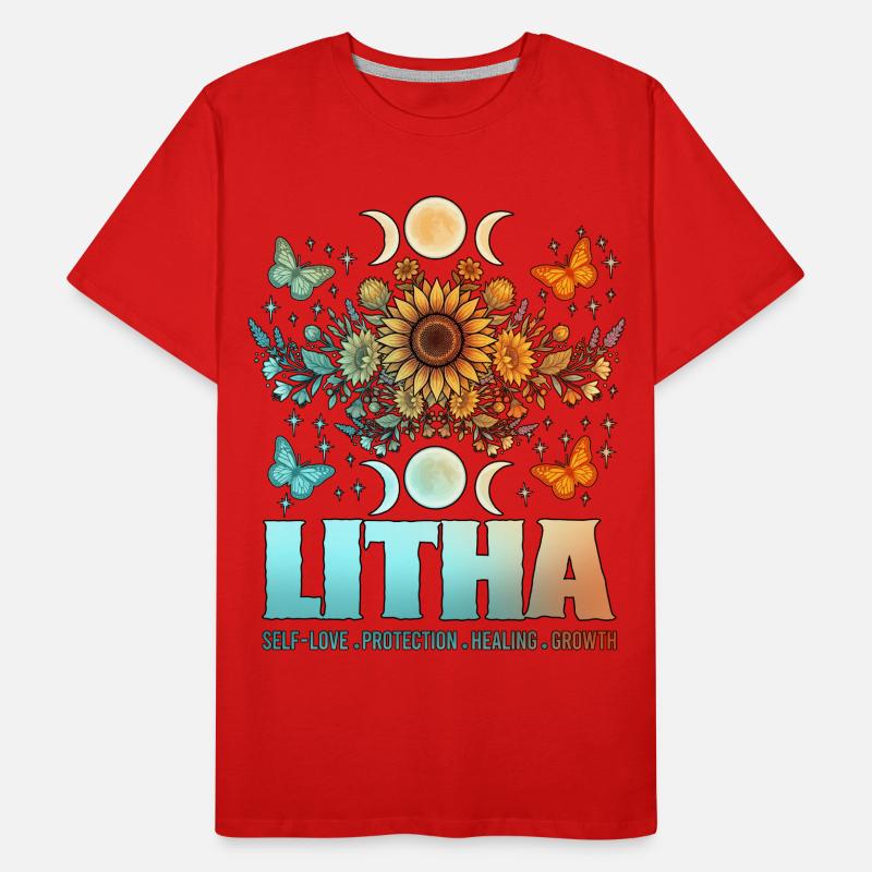 Litha Pagan Summer Solstice Midsummer Midsommar Men's Premium Organic T-Shirt